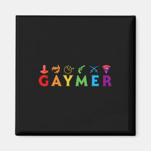 Aimant Amusant Lgbt Pride Gay Gamer Vidéo Joueur