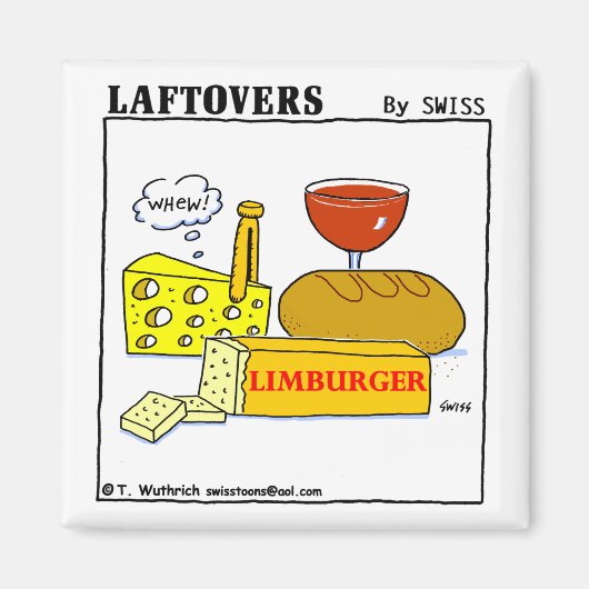 Aimant Amusant Limburger Fromage Odeur Dessin (Devant)