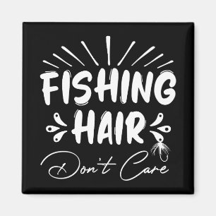 Aimant Amusant pêcheur, les cheveux de pêche s'en fiche