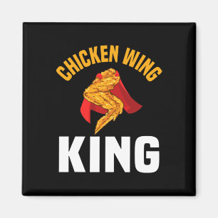Aimant Amusant poule King Design de l'aile de poulet Fast
