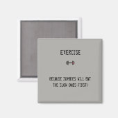 Aimant amusant pour les amateurs de remise en form (Recto/Verso)