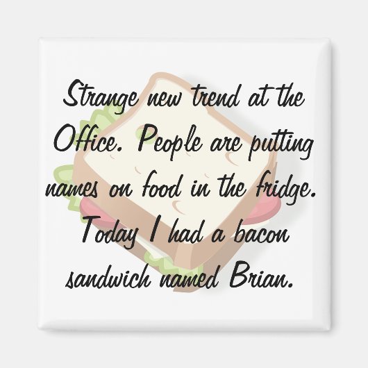 Aimant Amusant réfrigérateur de bureau (Devant)