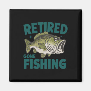 Aimant Amusant Retraité Gone Pêcheur T-shirt Retraite B P