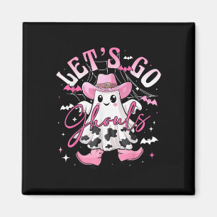 Aimant Amusant rétro Halloween Let’s Go Ghouls Western Co