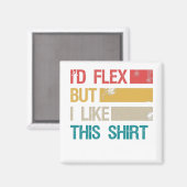 Aimant Amusant Salle de gym Fitness Fitness J'avais Flex (Recto/Verso)