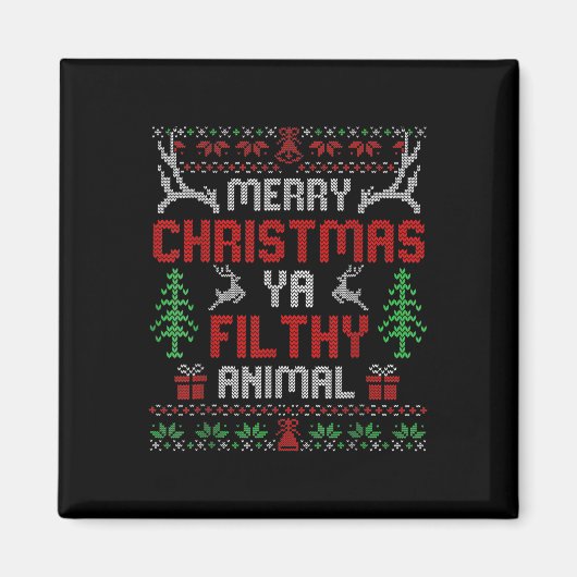 Aimant Amusant seul à la maison Films Joyeux Noël Vous sa (Devant)