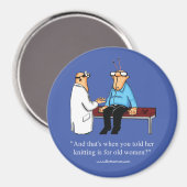 Aimant Amusant Tricot Humour Faveur (Recto/Verso)