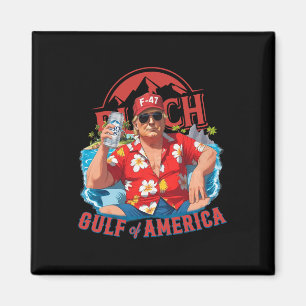 Aimant Amusant Trump Chemise Golfe Des États-Unis Amériqu