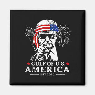 Aimant Amusant Trump Golfe Des Etats-Unis 2025 Joyeux 4èm