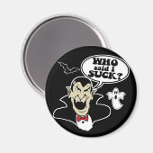 Aimant Amusant Vampire d'Halloween (Recto/Verso)