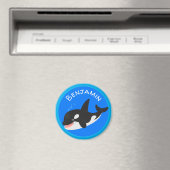 Aimant Amusante baleine orque mignonne dessin animé (In Situ (Lave-vaisselle))