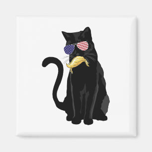 Aimant Amusante Femme Sans Chat Avec Trump Votez Kama