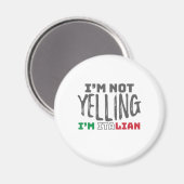 Aimant Amusante Italie : Plaisanter sans crier Italie gra (Recto/Verso)