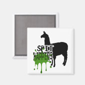 Aimant Amusante Llama mème crache se produit (Recto/Verso)