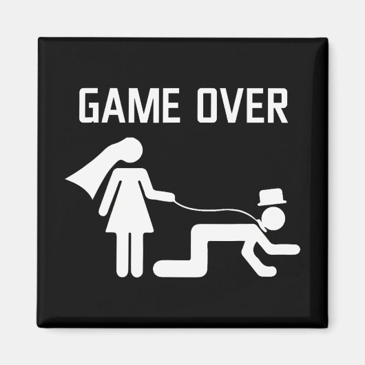 Aimant Amusante Mariée Mariage Bachelor Bachelorette Pa (Devant)