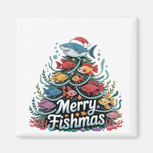 Aimant Amusante Pêche Arbre de Noël Poisson Amant Fisher