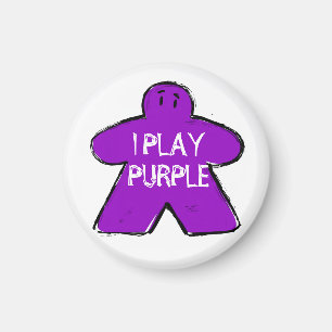 Aimant Amusante Phrase Grunge Purple Meepboard Gamer