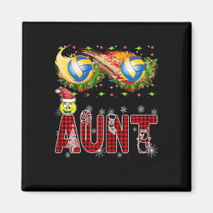 Aimant Amusante Tante Tinsel Xmas Meilleur Volley-ball