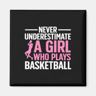 Aimant Amusants Basketball Art Pour Filles Jeunes Ados Ba