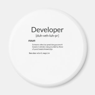 Aimant Amusants développeurs cadeau de définition de déve