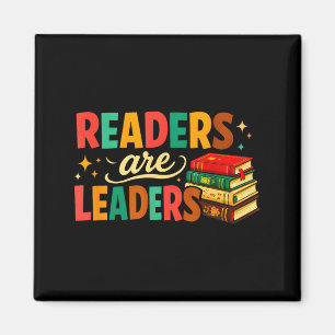 Aimant Amusants inspirant les lecteurs sont des leaders a
