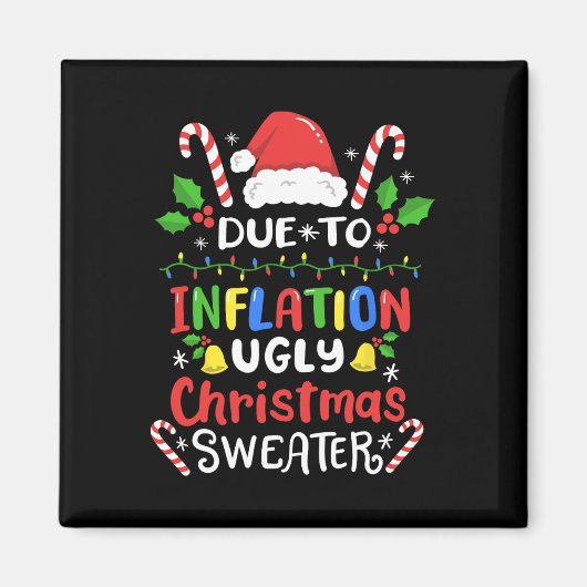Aimant Amusement À Cause De L'Inflation Laid Noël S Pour (Devant)