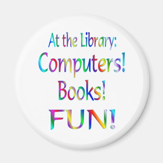 Aimant Amusement de bibliothèque (Devant)