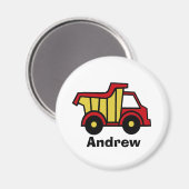 Aimant Amusement de construction / Camion de vidage (Recto/Verso)