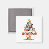 Aimant Amusement personnalisé Famille Noël 11 Photo Colla (Recto/Verso)