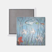 Aimant amusez-vous avec le poisson de la marque (Recto/Verso)