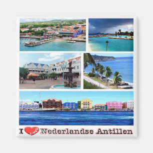 Aimant AN - Antilles Pays-Bas - I Love