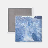 Aimant AN, États-Unis, Alaska. Glacier s'effondrant dans  (Recto/Verso)