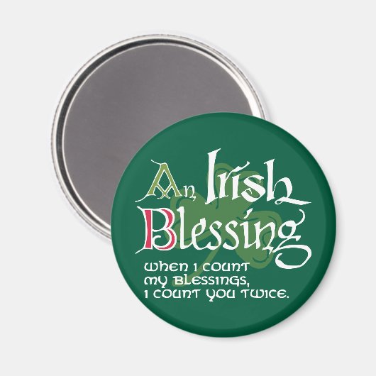 Aimant An Irish Blessing (Recto/Verso)