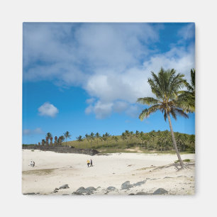 Aimant Anakena, Rapa Nui, Easter Island, Chili