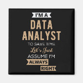 Aimant Analyste de données (Devant)