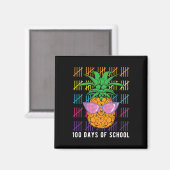Aimant Ananas 100 Jours D'Enseignant Et Étudiant G (Recto/Verso)