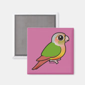 Aimant Ananas Birdorable Conure à joues vertes (Recto/Verso)