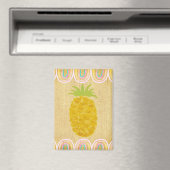 Aimant Ananas d'art populaire tropical (In Situ (Lave-vaisselle))