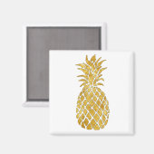 Aimant ananas doré (Recto/Verso)