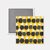 Aimant Ananas noir (Recto/Verso)