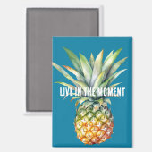 Aimant Ananas tropical Aqua (Recto/Verso)