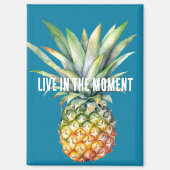Aimant Ananas tropical Aqua (Recto)