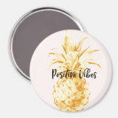 Aimant Ananas Tropical Blush Gold (Recto/Verso)