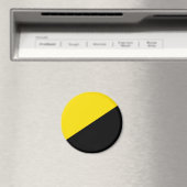 Aimant Anarcho capitalisme drapeau anarchie symbole jaune (In Situ (Lave-vaisselle))