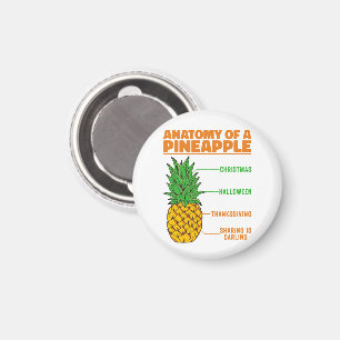 Aimant Anatomie D'Un Ananas Amateurs Vacances Cool De Fam