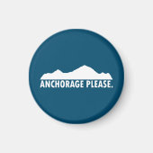 Aimant Anchorage Alaska S'il vous plaît (Devant)