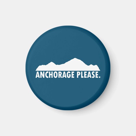 Aimant Anchorage Alaska S'il vous plaît (Devant)