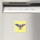 Aimant Ancien Aigle Américain "Fier D'Avoir Servi" (In Situ (Lave-vaisselle))