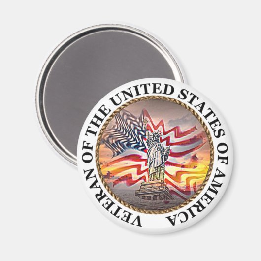 Aimant Ancien combattant (Recto/Verso)