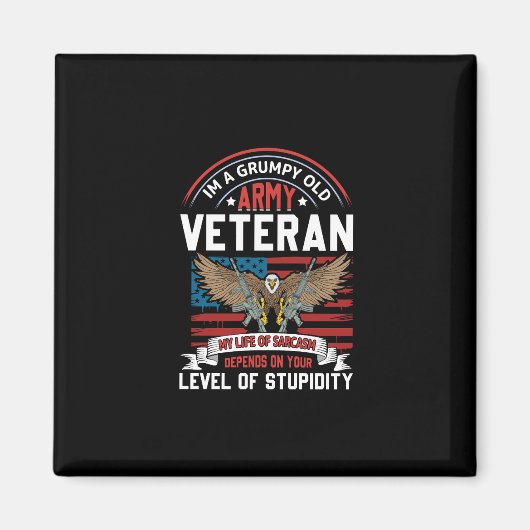 Aimant ancien combattant de l'armée (Devant)